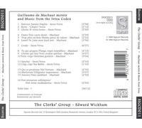 GUILLAUME DE MACHAUT: MOTETS AND MUSIC FROM THE IVREA CODEX NEW CD