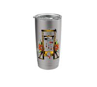 Guillotine Medieval Weapon Tattoo Flash Stainless Steel Insulated Tumbler