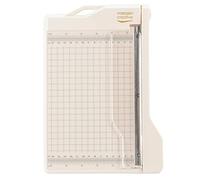 Guillotine Paper Cutter, 6 x 8.5 inches, White/Pink
