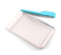Guillotine Paper Trimmer, 9" Portable Precision Paper Cutter for Crafting Photos & Scrapbooking (Tissue/Felt/Cardstock) with Grid Alignment & Smudge Guard -Self-Sharpening Blade, Dual Measuring Scales