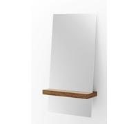 Guillotine Rectangular Mirror Walnut PER/USE