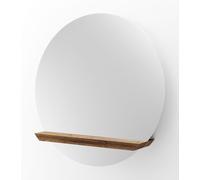 Guillotine Round Mirror Walnut PER/USE