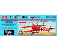 Guillows Fokker Triplane 204 Powered Balsa Flying Model Kit