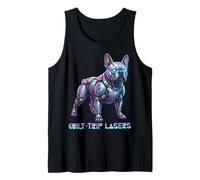 Guilt Trip Lasers Cyborg French Bulldog Laser Eyes Meme Tank Top