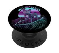 Guilt Trip Lasers French Bulldog Retro Vaporwave Meme PopSockets Adhesive PopGrip