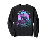Guilt Trip Lasers French Bulldog Retro Vaporwave Meme Sweatshirt