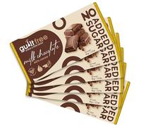 GuiltFree Milk Chocolate Bar 70g - Smooth 40% Cocoa | No Added Sugar | Gluten Free | No Palm Oil | Ethically Sourced Cocoa for Better Snacking (Pack of 6)