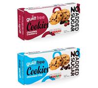 GuiltFree No Added Sugar & Sugar Free Cookies Biscuits (Pack of 2) Perfect for Diabetic Gift Hamper Basket Occassions (Chocolate Cranberry & Chocolate Chip)