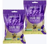 Guiltfree Sugar Free Chocolate Eclairs Sweets Retro Classic Sweet Eclair Sweets Milk Chocolate Toffee| for Diabetic Gift Hamper Basket Available - Perfect for Gifting | 2 x 75g Resealable Pack