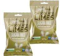 Guiltfree Sugar Free Chocolate Lime Sweets Retro Classic Sweet Chocolate lime Toffee Sweets | for Diabetic Gift Hamper Basket Available - Perfect for Gifting | 2 x 75g Resealable Pack