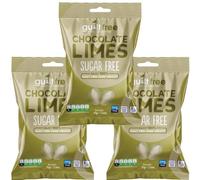 Guiltfree Sugar Free Chocolate Lime Sweets Retro Classic Sweet Chocolate lime Toffee Sweets | for Diabetic Gift Hamper Basket Available - Perfect for Gifting | 3 x 75g Resealable Pack