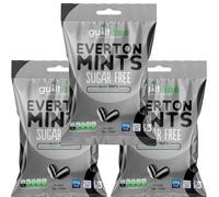 Guiltfree Sugar Free Everton Mints Sweets Retro Classic Sweet Hard Boiled Hard Sweets | for Diabetic Gift Hamper Basket Available - Perfect for Gifting | 3 x 75g Resealable Pack