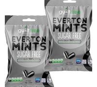 Guiltfree Sugar Free Everton Mints Sweets Retro Classic Sweet Hard Boiled Hard Sweets | for Diabetic Gift Hamper Basket Available - Perfect for Gifting | 2 x 75g Resealable Pack