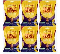 Guiltfree Sugar Free Fruit Drops Sweets Retro Classic Sweet Hard Boiled Hard Sweets | for Diabetic Gift Hamper Basket Available - Perfect for Gifting | 6 x 75g Resealable Pack