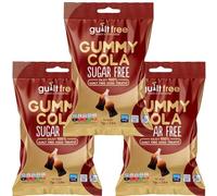 Guiltfree Sugar Free Mini Gummy Cola Bottles | Jelly Sweets Soft Cola Bottle Gummies | for Diabetic Gift Hamper Basket Available - Perfect for Gifting | 3 x 75g Resealable Pack