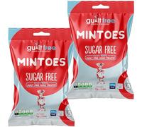 Guiltfree Sugar Free Mintoes (Wrapped) Retro Classic Sweets, Perfect Soft Chews | for Diabetic Gift Hamper Basket Party Bags Birthday Treats Valentine and Perfect for Gifting | 2 x 75g Resealable Pack