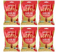 Guiltfree Sugar Free Rum & Butter Toffees Retro Classic Sweet Milk Chocolate Toffee Sweets | for Diabetic Gift Hamper Basket, Party Bags, Birthday Treats, Valentine | (75g (Pack of 6))