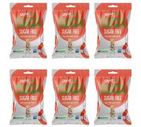 Guiltfree Sugar Free Spearmint Chewy Retro Classic Sweets, Perfect Soft Chews | for Diabetic Gift Hamper Basket, Party Bags, Birthday Treats, Valentine, and Perfect for Gifting | (75g (Pack of 6))