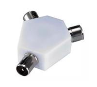 Guilty Gadgets ® 2 WAY TV AERIAL COAX COAXIAL SPLITTER - Y ADAPTOR ARIEL DUAL CONVERTER CABLE