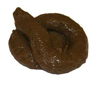 Guilty Gadgets Sticky Rubber Realistic Soft Fake Dog Poo Waste Turd Prank Joke Fun Novelty Toy