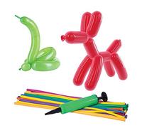 Guilty Gadgets Balloon Modelling Kit Toy Kids Party Trick Game For Children Including Pump Make Animals and Shapes