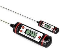 Guilty Gadgets Digital Meat Thermometer - Wireless LCD Probe Fork For Use With Cooking Food Meat Turkey Chicken Poultry BBQ Timer and Alarm