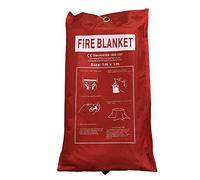 Guilty Gadgets Fire Blanket LARGE SIZE 1 X 1m | EASY & QUICK UNFOLDING | Emergency Fire Blanket for Home, Kitchen, Garage, Office, Caravan, Restaurant, Camping