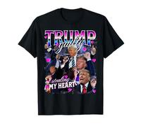 Guilty Of Stealing My Heart Pink Trump Trump Girl Valentines T-Shirt