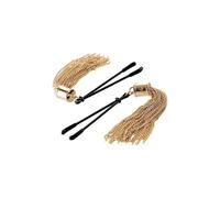 Guilty Pleasure Accents Sensual Sway Clamps Adjustable Intimate Accessory with Gold Tone Tassels
