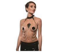 Guilty Pleasure Allure - collar and body chain set (black)