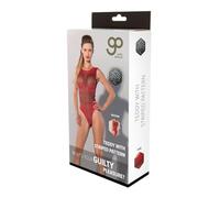 GUILTY PLEASURE Printed Datex Teddies Red M