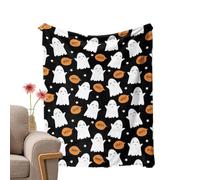 GuimMCanLin Halloween Throw Blanket Funny Cute Plush Bedding Decoration