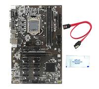 Guindxan B250 BTC Mining Motherboard 12 PCI-E Graphics Card Slots LGA1151 DDR4 DIMM RAM SATA3.0 with Thermal Grease+SATA Cable
