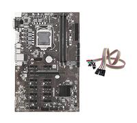 Guindxan B250B ETH Mining Motherboard+1XDual Switch Cable with Light LGA1151 DDR4 12XGraphics Card Slot MSATA SATA for BTC