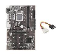 Guindxan B250B ETH Mining Motherboard+4PIN IDE to SATA Cable LGA1151 DDR4 12XGraphics Card Slot MSATA SATA for BTC Mining