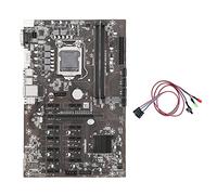 Guindxan B250B ETH Mining Motherboard+Switch Cable with Light LGA1151 DDR4 12XGraphics Card Slot MSATA SATA for BTC Mining