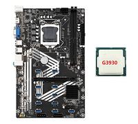 Guindxan B250S BTC Mining Motherboard+G3930 CPU LGA1151 11XUSB3.0+1XPCIE 16X Slot DDR4 SATA 3.0 USB3.0 for ETH Motherboard