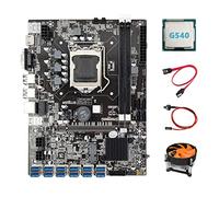 Guindxan B75 ETH Mining Motherboard 12 PCIE to USB+G540 CPU+Cooling Fan+Switch Cable+SATA Cable DDR3 MSATA LGA1155 Motherboard