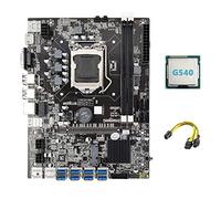 Guindxan B75 ETH Mining Motherboard 8XPCIE USB Adapter+G540 CPU+6Pin to Dual 8Pin Cable LGA1155 MSATA B75 USB Motherboard