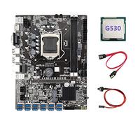 Guindxan B75 ETH Mining Motherboard+G530 CPU+Switch Cable+SATA Cable LGA1155 12 PCIE to USB MSATA DDR3 B75 USB BTC Motherboard