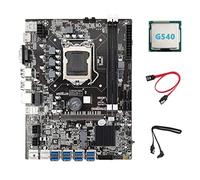 Guindxan B75 ETH Mining Motherboard+G540 CPU+2XSATA Cable LGA1155 8XPCIE USB Adapter MSATA DDR3 B75 USB BTC Motherboard
