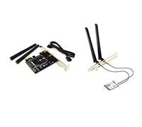 Guindxan WiFi 6E Desktop Kit with M.2 Wifi Adapter M2 Ngff Key A-E to Mini Pci Wifi Raiser