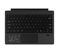 Guindxan Wireless Keyboard with Presspad for/Surface Pro 7, Ultra-Slim 7 Color Backlight Bluetooth Wireless Keyboard