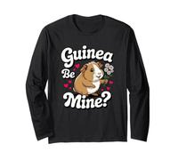 Guinea Be Mine Valentine Funny Guinea Pig Lover Cute Cavy Long Sleeve T-Shirt