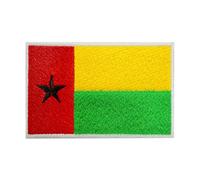 Guinea-Bissau Country Flag Patch Iron On Embroidered Applique Patch Guinea-Bissau Country Flag Iron On Sew On Emblem Badge
