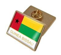 Guinea-Bissau Flag Badge Brooch Pin - Patriotic World Flag Letter Printing Pins Art Novelty Brooch Lapel Pin Buckle Charm Jewelry For Women Men Character