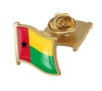 Guinea-Bissau Flag Badge Brooch Pin - Patriotic World Flag Letter Printing Pins Art Novelty Brooch Lapel Pin Buckle Charm Jewelry For Women Men Flag