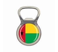 Guinea-Bissau Flag Beer Bottle Opener Fridge Refrigerator Magnet Metal Glass Crystal Travel Souvenir Gift Home Decoration