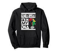 Guinea Bissau Is In My DNA Flag Africa Map Raised Fist Pullover Hoodie