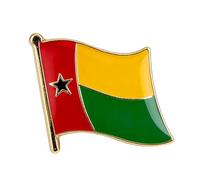 Guinea-Bissau National Flag Enamel Pin Badge Metal Lapel Pin 1.9cm x 1.6cm